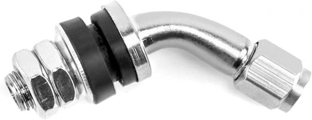 VÁLVULA DE RUEDA EN ALUMINIO 45º