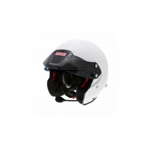 CASCO RALLY SIMPSON BLANCO TALLA XS VISERA NEGRA