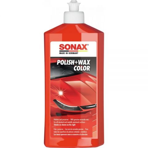 SONAX PULIMENTO + CERA ROJA 500ML