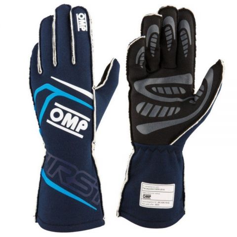 GUANTES OMP FIRST FIA 8856-2018 MY2025 AZUL T - L
