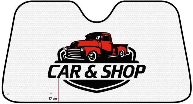 PARASOL DOBLE BURBUJA PERSONALIZADO CAR & SHOP 70