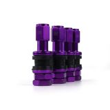 JGO. 4 VÁLVULAS DE ALUMINIO PARA LLANTAS-VIOLETAS