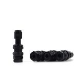 JGO. 4 VÁLVULAS DE ALUMINIO PARA LLANTAS - NEGRAS