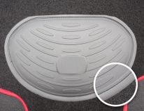 JGO. 4 ALFOMBRAS MOQUETA PREMIUM NEGRA RIBETE ROJO