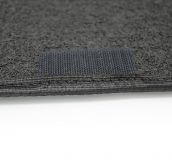 JGO 4 ALFOMBRAS MOQUETA PREMIUM NEGRA RIBETE NEGRO