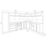 CONJUNTO DE MUEBLES MODULARES 43PCS - COMPLETO