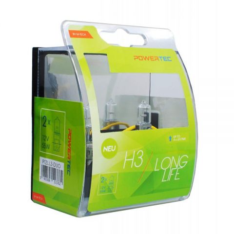 LÁMPARA POWERTEC LONG LIFE H3 12V DUO