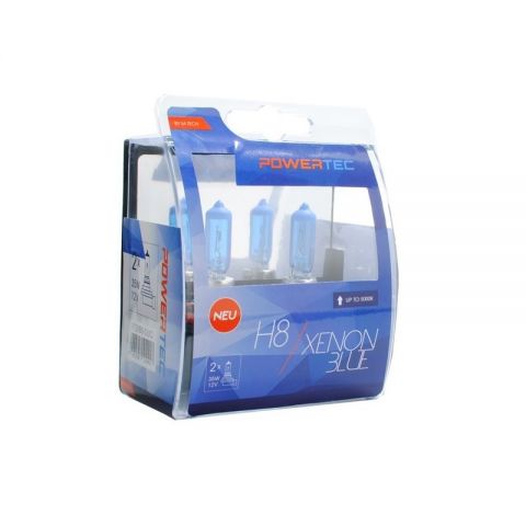 LÁMPARA POWERTEC XENON BLUE H8 12V DUO