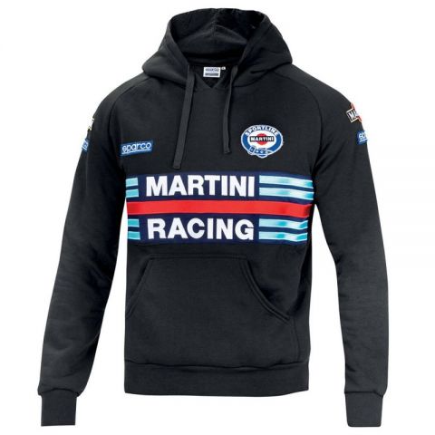SUDADERA SPARCO MARTINI-R TALLA L NEGRO