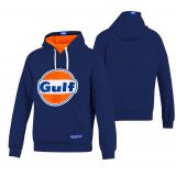 SUDADERA CON CAPUCHA MARCA GULF/SPARCO AZUL T-L