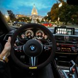 FUNDA VOLANTE MOMO EASY MICROF. BLK-RED 38-39CM