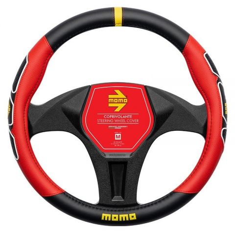 FUNDA VOLANTE MOMO FUN BLACK-RED M 38-39CM
