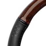 FUNDA VOLANTE MOMO LUXURY MADERA/PVC NE/MA 38/39CM