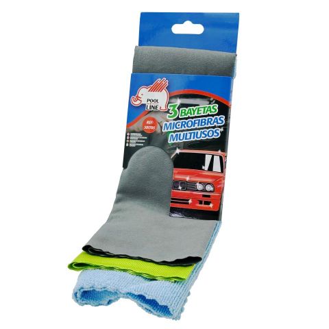 PACK 3 BAYETAS LIMPIA CRISTALES,ANTIPOLVO,MULTIUSO