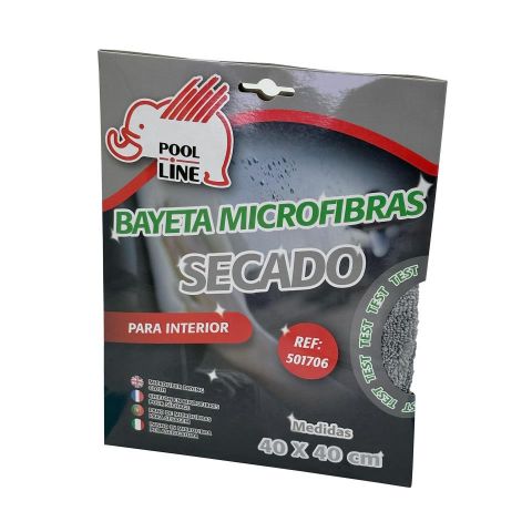 BAYETA DE SECADO MICROFIBRA POOL CLEAN MED 40X40CM