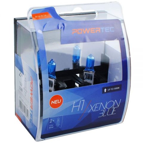 LÁMPARA POWERTEC XENON BLUE H1 12V DUO