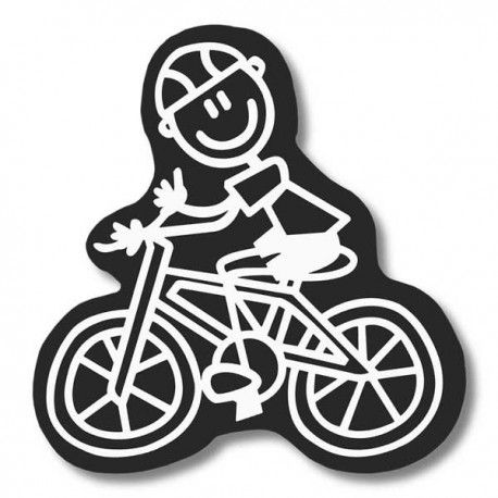 ADHESIVO FAMILIA HOMBRE BICI