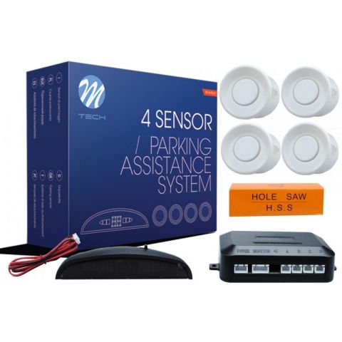 SENSORES DE APARCAMIENTO CP4 PANTALLA LED - BLANCO