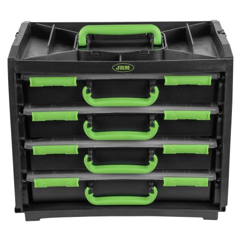 CAJA CON 4 MALETINES DE PLÁSTICO EXTRAÍBLES