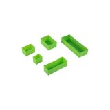 CAJA CON 4 MALETINES DE PLÁSTICO EXTRAÍBLES