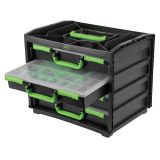 CAJA CON 4 MALETINES DE PLÁSTICO EXTRAÍBLES